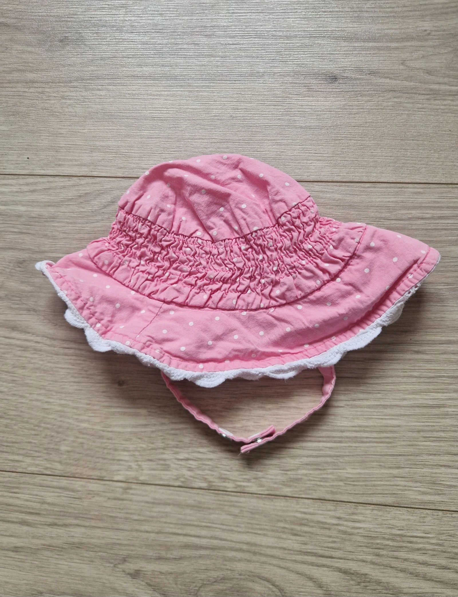 🎀 Sombrero rosa a lunares – Orchestra – 41 cm – buen estado – bebé niña – photo 4